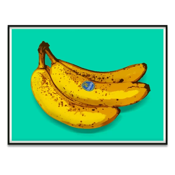 modern art banana poster