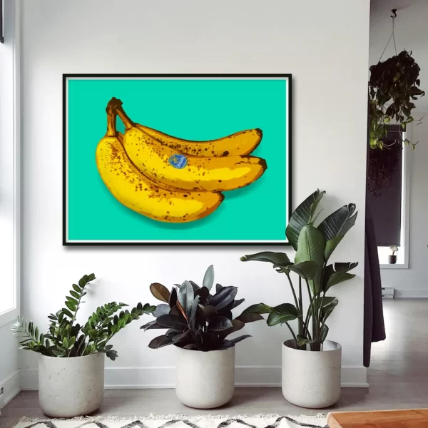 banana modern art poster