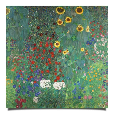 Farm Garden with Sunflowers by Klimt